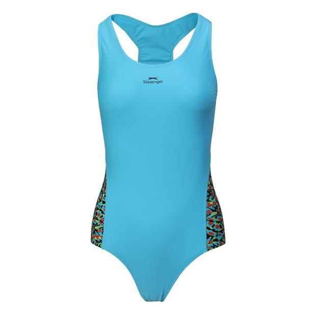 Slazenger Splice Racerback Swimsuit Womens