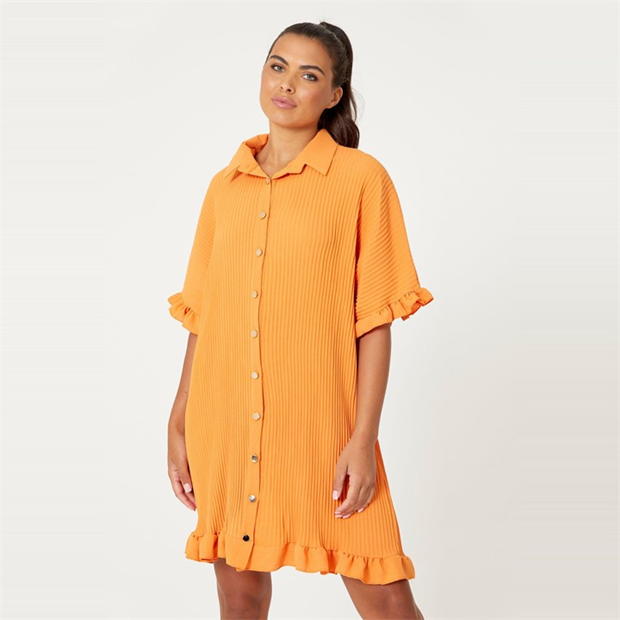 Be You Pleated Frill Dress