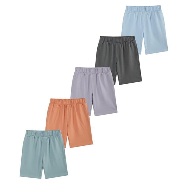 Studio Older Boys 5 Pack Pastel Shorts Fleece