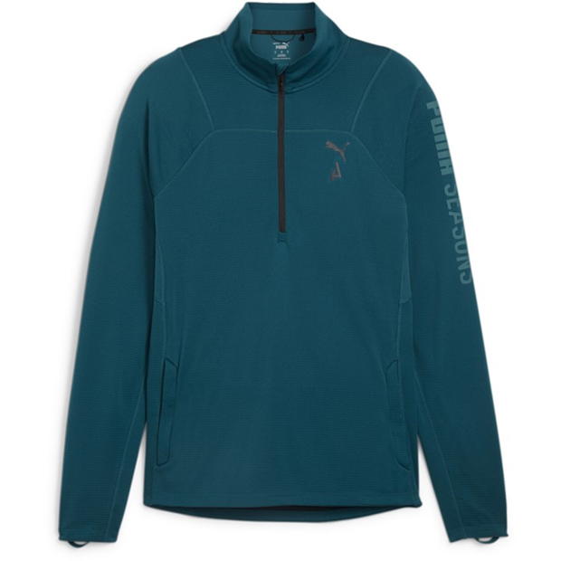 Puma M Seasons Ls quarter Zip Polypropylene R Fleece Mens