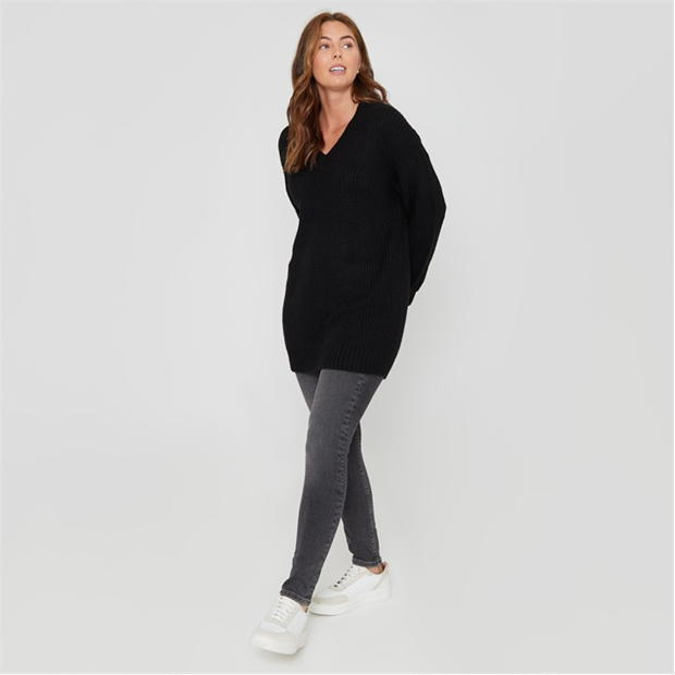 Be You You Cosy V Neck Stretch Jumper Ld00