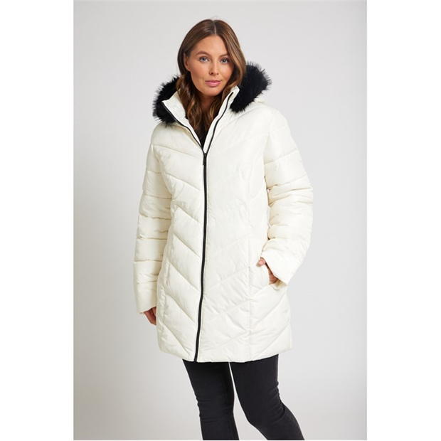 Be You Chevron Padded Coat