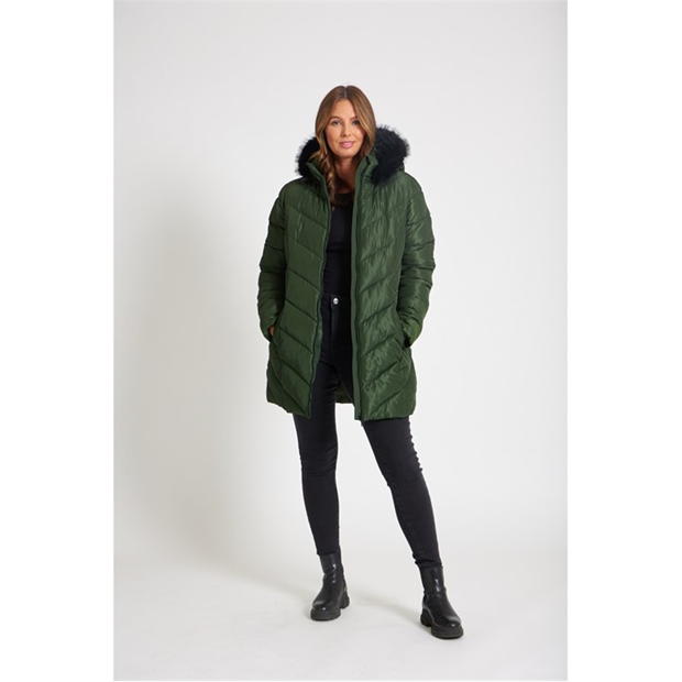 Be You Chevron Padded Coat