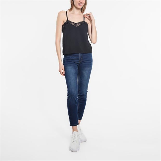 Be You Lace Trim Cami Top Womens