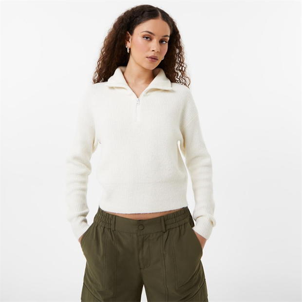 Jack Wills Open Funnel Neck Cropped Jumper