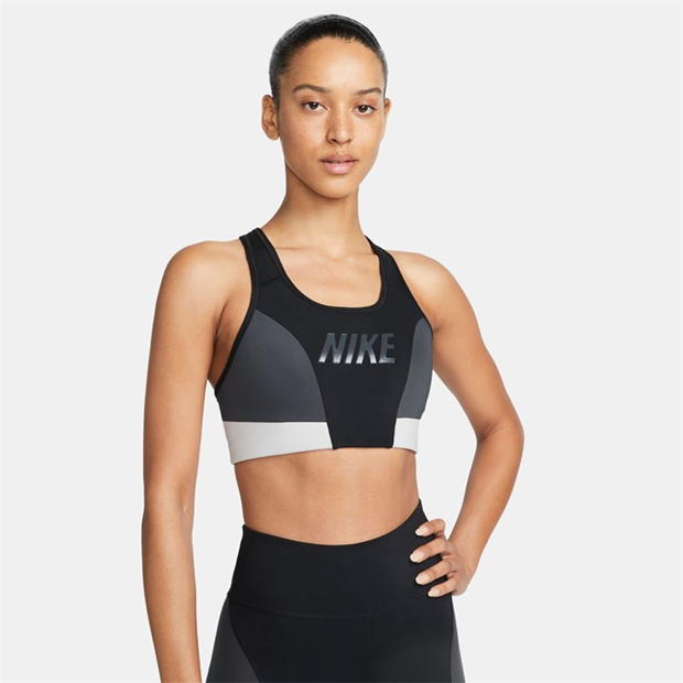 Nike Dri-FIT Swoosh Women's Medium-Support 1-Piece Pad Logo Sports Bra