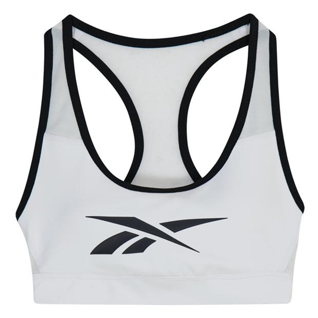 Reebok Lux Racer Vector Sports Bra Womens Medium Impact