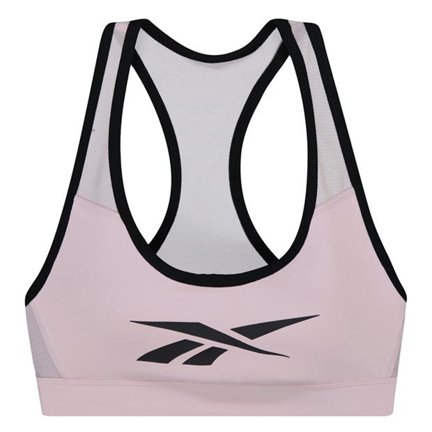 Reebok Lux Racer Vector Sports Bra Womens Medium Impact