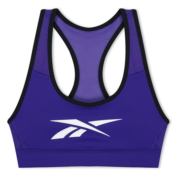 Reebok Lux Vector Racer Sports Bra Womens Medium Impact