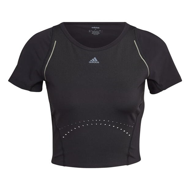 adidas Hiit 45 Seconds Crop T-Shirt Womens Gym Top