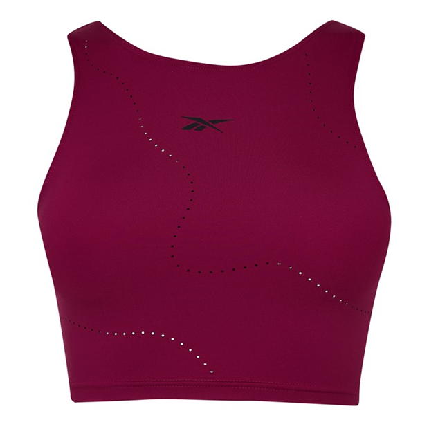 Reebok Lux Perform Crop Long-Sleeve Top Womens Gym Vest