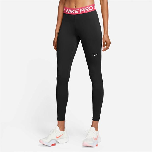 Nike Pro Women's Mid-Rise Mesh-Panelled Leggings