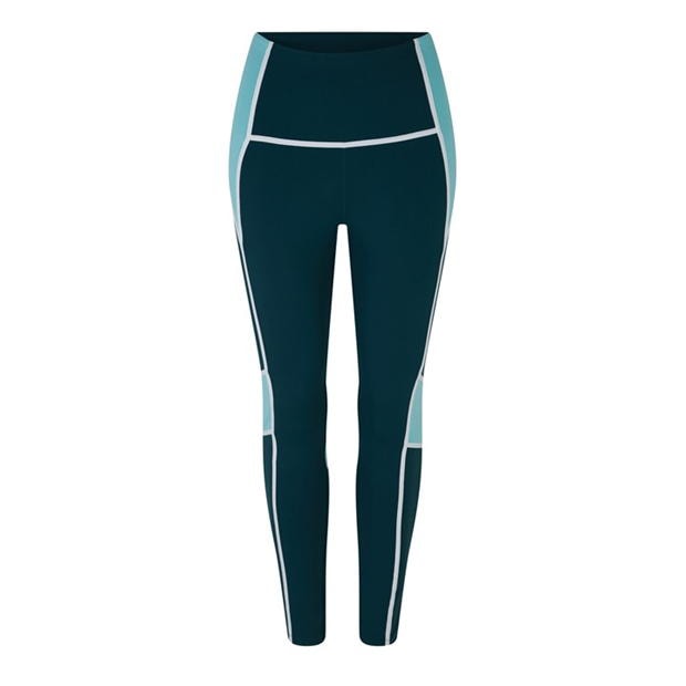 Reebok Lux High-Waisted Colorblock Leggings Womens Gym Legging