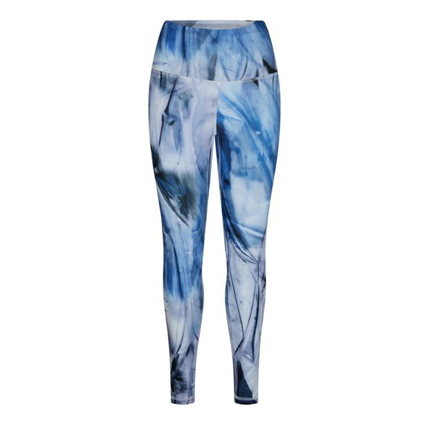 Reebok Lux Bold High-Waisted Liquid Abyss Print Leggings Gym Legging Womens