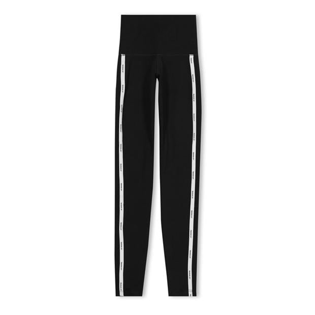 Reebok Piping Cotton High-Rise Leggings Womens Gym Legging