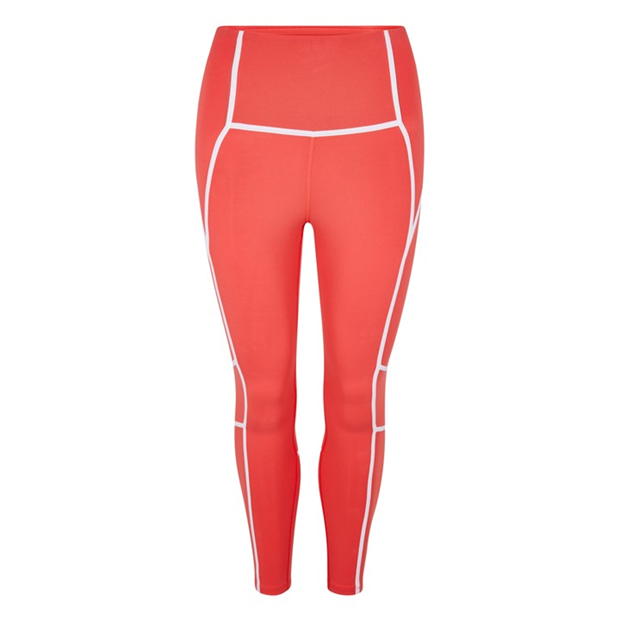 Reebok Lux High-Waisted Colorblock Leggings Womens Gym Legging