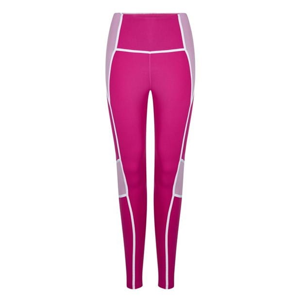 Reebok Lux High-Waisted Colorblock Leggings Womens Gym Legging