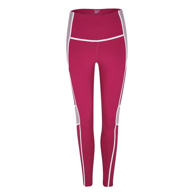 Reebok Lux High-Waisted Colorblock Leggings Womens Gym Legging