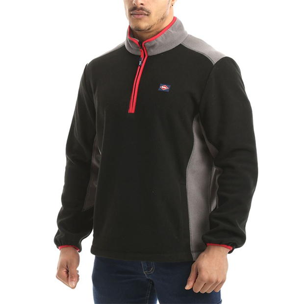 Lee Cooper half Zip Fleece Top Mens