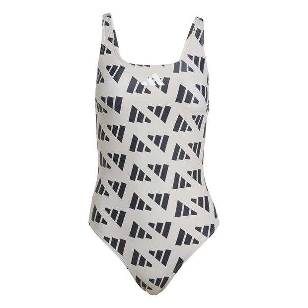 adidas Logo Graphic V-Back Swimsuit