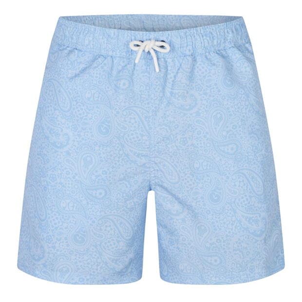 Pretty Green PG Tonal Paisely Swimming Shorts