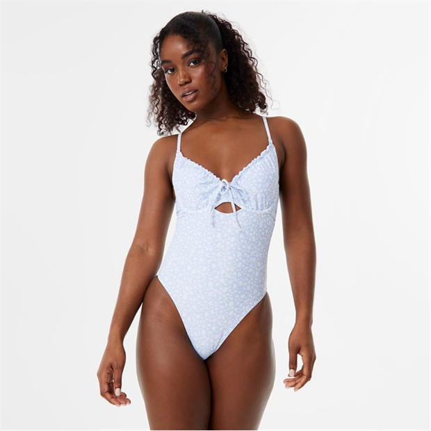 Jack Wills Underwired Tie Front Swimsuit