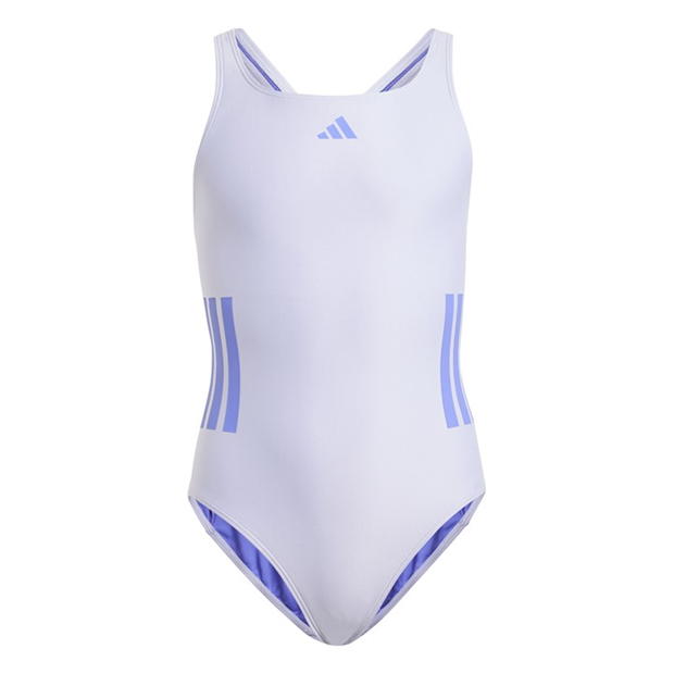 adidas Three Stripe Swimsuit Junior Girls