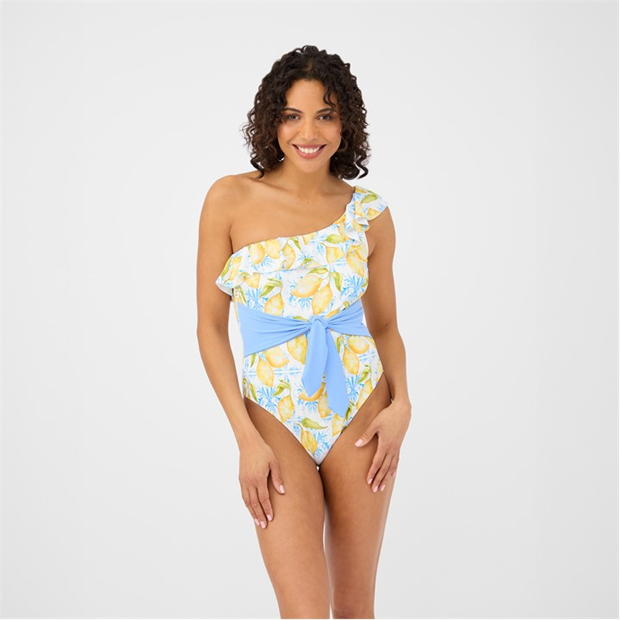 Be You One Shoulder Belted Swimsuit