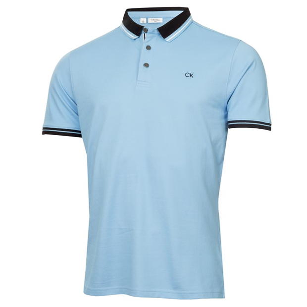 Calvin Klein Golf Monogram Piqué Polo Shirt Mens