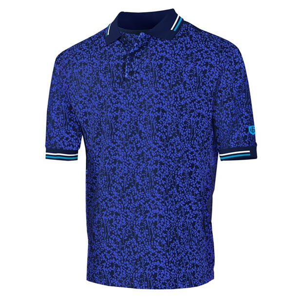 Island Green Floral Print Polo Sn99