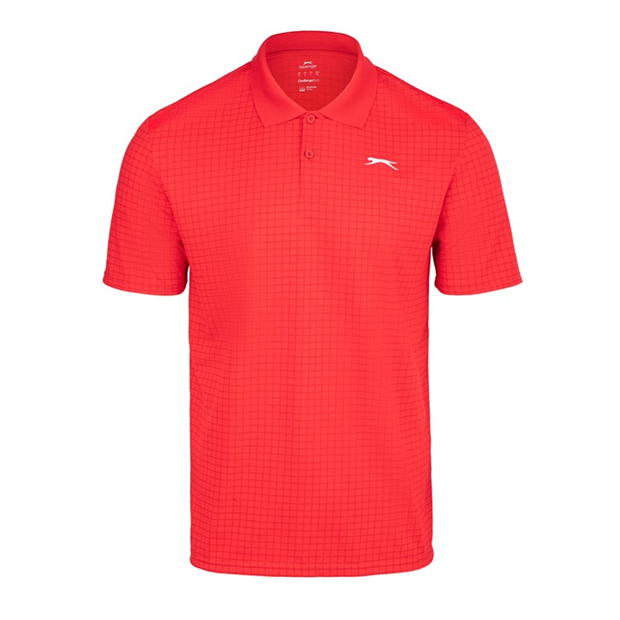 Slazenger Check Golf Polo Mens