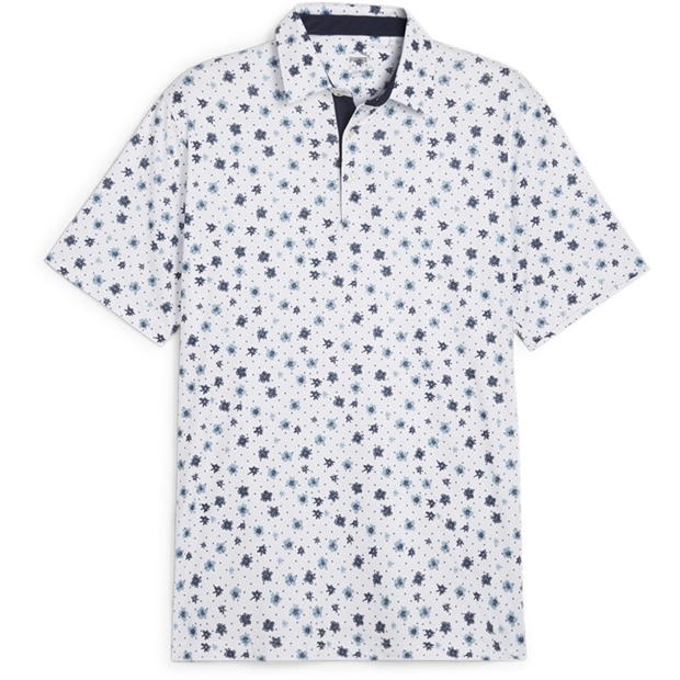 Puma Cloudspun Floral Polo Shirt Mens