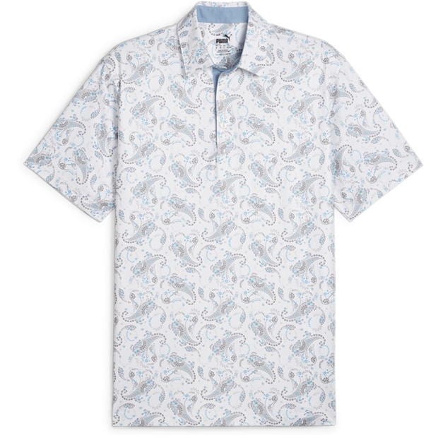 Puma Cloudspun Paisley Polo Shirt Mens