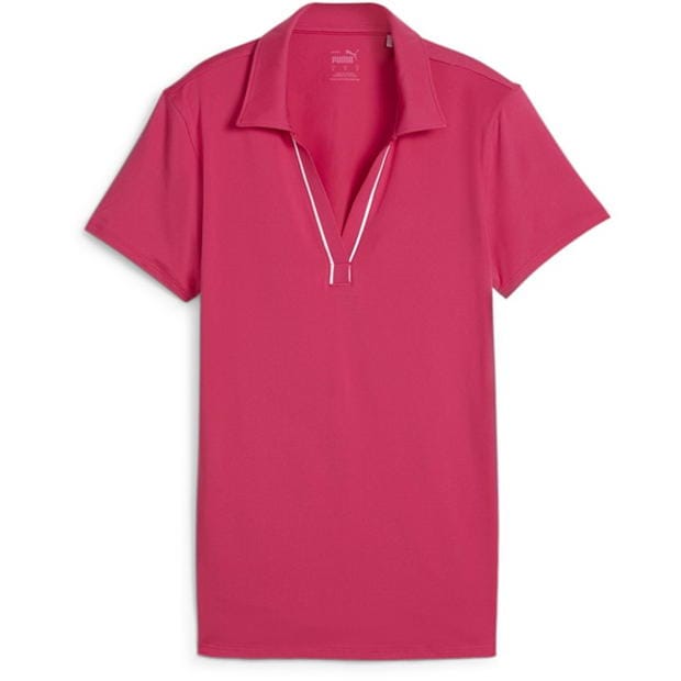 Puma W Cloudspun Piped Ss Polo Shirt Womens