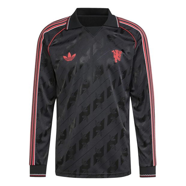 adidas Manchester United Long Sleeve Shirt Adults