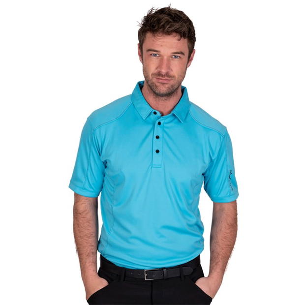 Island Green Golf Top Stitch Polo Shirt Mens