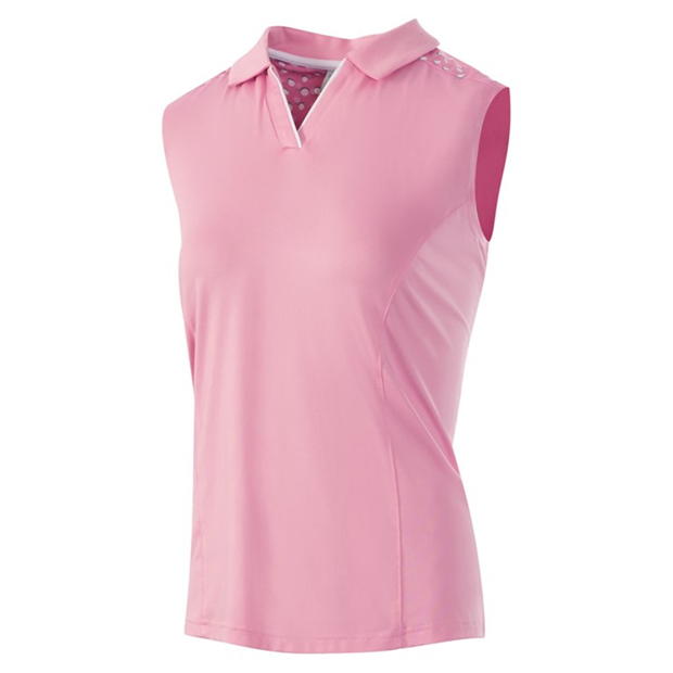 Island Green Golf Sleeveless Polo Shirt Ladies