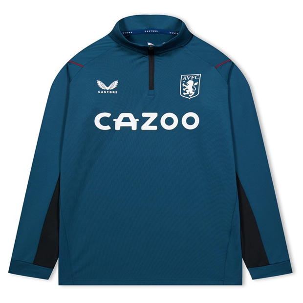 Castore Aston Villa Quarter Zip Midlayer Top Juniors