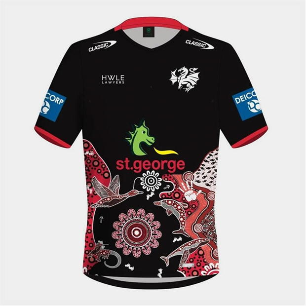 Classic Sportswear St. George Illawarra Dragons 2024 Indigenous Training T-Shirt Mens