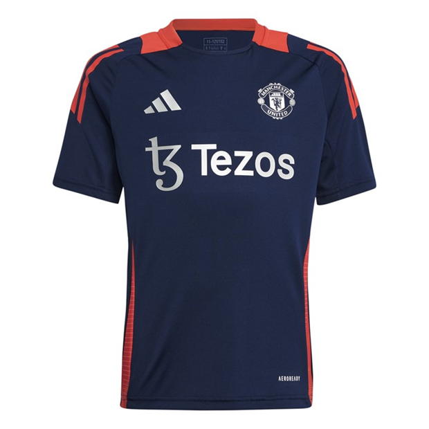 adidas Manchester United Training Shirt 2024 2025 Juniors