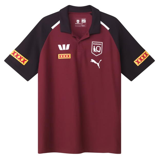 Puma Queensland Maroons 2024 Polo Shirt Adults