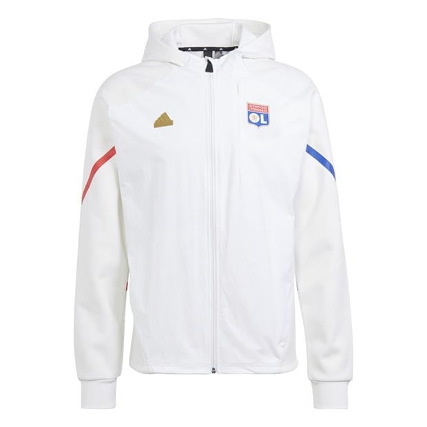 adidas Olympique Lyonnais Designed for Gameday Full-Zip Hoodie Adults