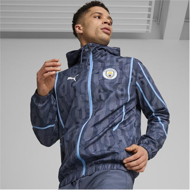 Puma Manchester City Pre Match Jacket 2024 2025 Adults