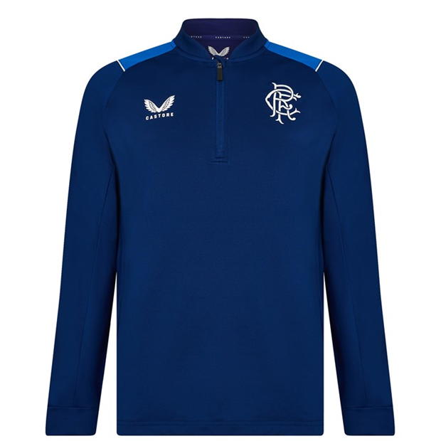 Castore Rangers Quarter Zip Top Mens