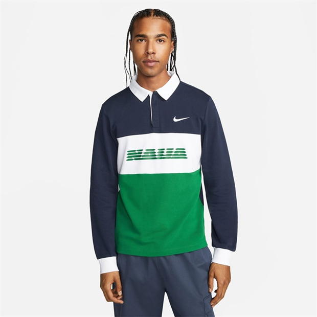 Nike Nigeria Long Sleeve Polo Top Mens