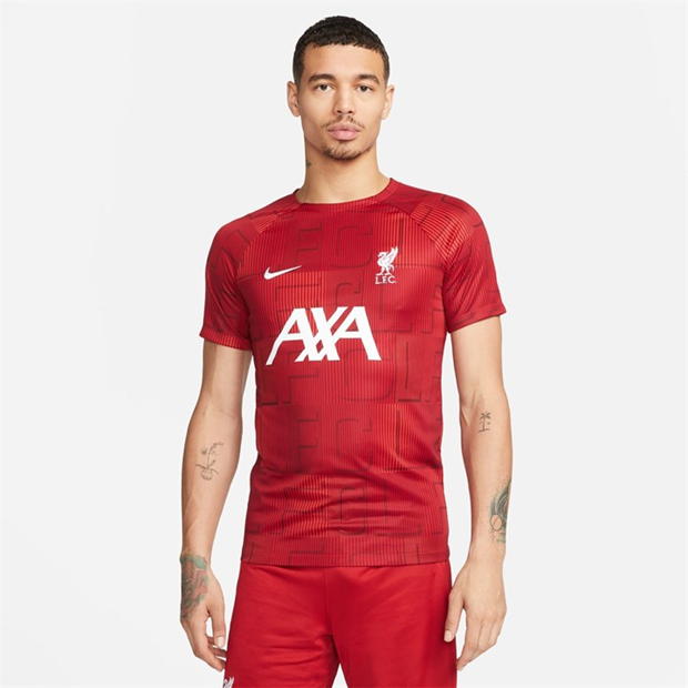 Nike Liverpool Home Pre-Match 2023 2024 Top Adults