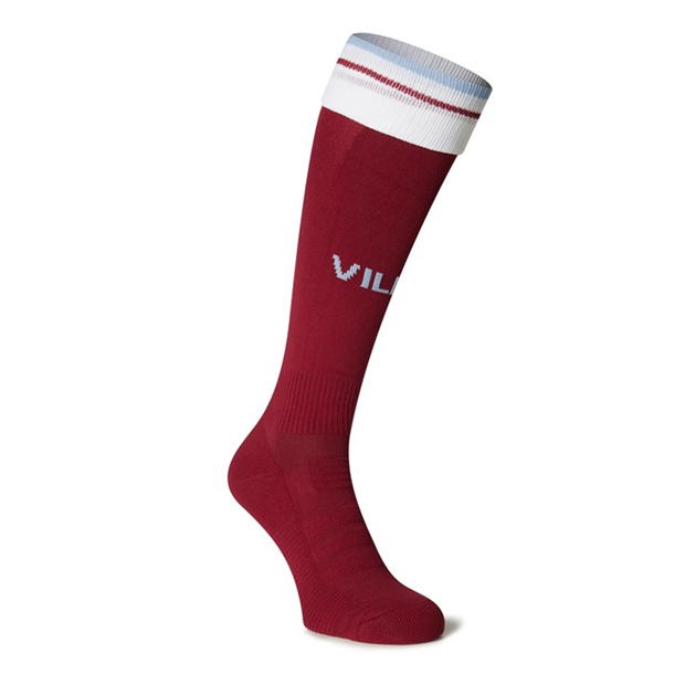 Castore Aston Villa Pro Home Sock 2023 2024 Junior