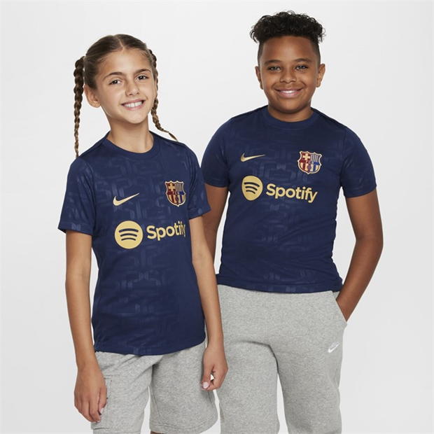 Nike Barcelona Academy Pro Home Pre Match Shirt 2024 2025 Juniors