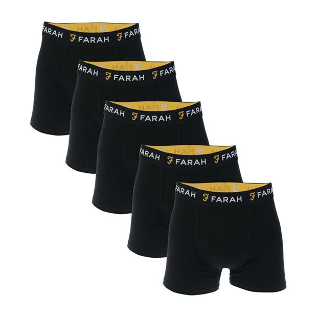 Farah Chorley 5 Pack Boxer Shorts