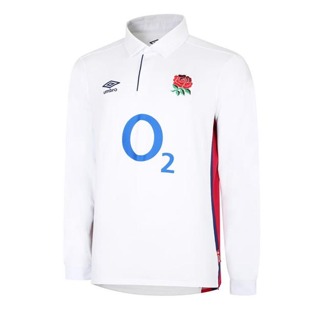 Umbro England Long Sleeve Classic Rugby Shirt 2021